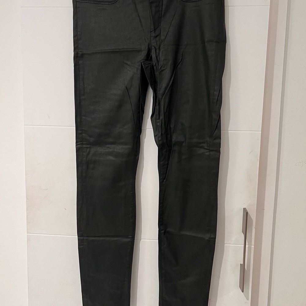 Helmut Lang women’s coated black jeggings.New without tag. Size 30